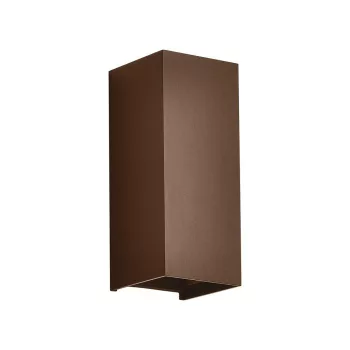   V-TAC 10W LED Fali lámpa corten barna 3IN1 (2700K-4000K) - IP65 - 24347