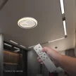 V-TAC 2x30W Dekoratív mennyezeti LED lámpa távirányítóval 3in1  - 24517