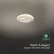 V-TAC 2x30W Dekoratív mennyezeti LED lámpa távirányítóval 3in1  - 24518