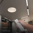 V-TAC 2x30W Dekoratív mennyezeti LED lámpa távirányítóval 3in1  - 24519