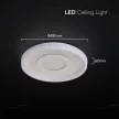 V-TAC 2x40W Dekoratív mennyezeti LED lámpa távirányítóval 3in1  - 24520