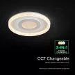 V-TAC 2x40W Dekoratív mennyezeti LED lámpa távirányítóval 3in1  - 24520