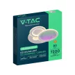 V-TAC 2x40W Dekoratív mennyezeti LED lámpa távirányítóval 3in1  - 24521