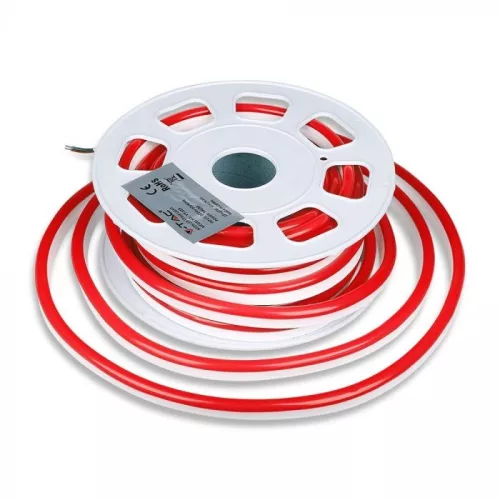 V-TAC LED Neon flex 8W/M 24V IP65 piros - 2516