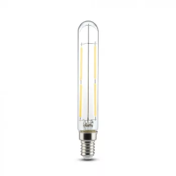   V-TAC Átlátszó LED izzó filament COG  E14 T20 4W 6000K - 2703