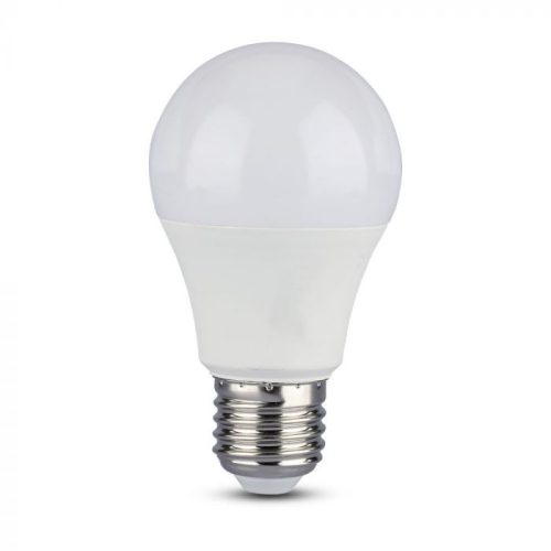 V-TAC LED lámpa mikrohullámú mozgásérzékelővel E27 A60 9W 200° 3000K gömb - 2760