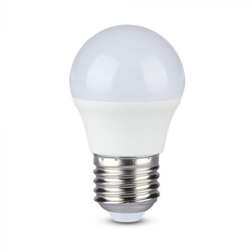 V-TAC LED lámpa infra távirányítóval E27 G45 3.5W 180° RGB + 4000K kisgömb - 2773