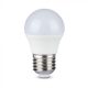 V-TAC LED lámpa infra távirányítóval E27 G45 3.5W 180° RGB + 4000K kisgömb - 2773