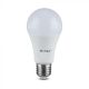 V-TAC LED lámpa E27 A60 9.5W 160lm/W 200° 3000K gömb - 2809