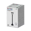 V-TAC LED Napelemes (Solar) álló lámpa 2W - CCT - fekete - 2891