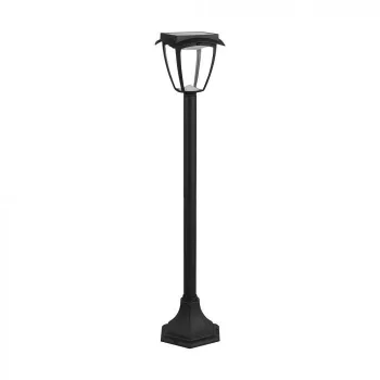   V-TAC LED Napelemes (Solar) álló lámpa 2W - 3000K + 6400K - fekete - 2894