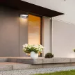 V-TAC 17W LED kültéri lámpa mozgásérzékelővel IP65 fekete színű 3000K - 2940