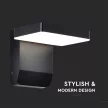 V-TAC 17W LED kültéri lámpa IP65 fekete színű 3000K - 2944
