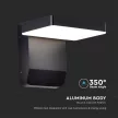 V-TAC 17W LED kültéri lámpa IP65 fekete színű 3000K - 2944