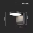 V-TAC 17W LED kültéri lámpa IP65 fekete színű 4000K - 2953