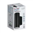 V-TAC Fali 2 x GU10 lámpatest - IP54 - Fekete - 2971