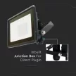 V-TAC 10W LED Smart reflektor 100° RGB + CCT fekete házas - 3006