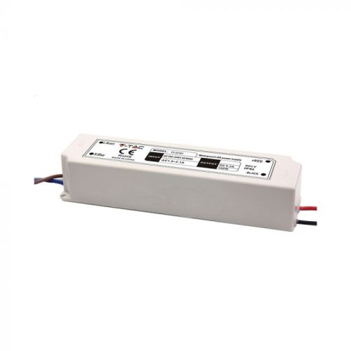 V-TAC LED Műanyagházas szerelhető vízálló tápegység 100W 8A 12V IP67 - 3236