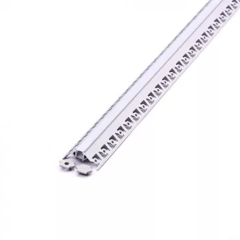   V-TAC Alumínium profil - Gipszkartonba glettelhető - Sarok külső - Tejfehér fedlappal - 2000 x 50.12 x 22.34 mm  - 3361