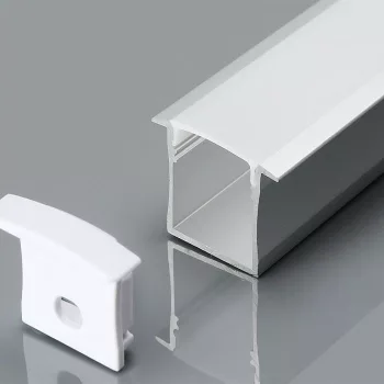   V-TAC Alumínium profil - Süllyeszthető - Tejfehér fedlappal - 2000 x 32 x 20 mm - 3372
