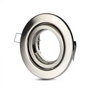   V-TAC Led GU10 Spot Keret Kerek Állítható matt króm - 3470