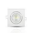 V-TAC Led GU10 Spot Keret Négyzet Alakú Állítható Fehér - 3472