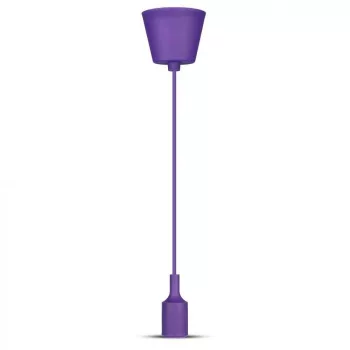 V-TAC E27 szilikon függeszték - Lila - 3483