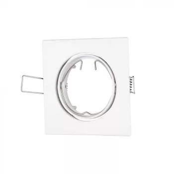   V-TAC Led GU10 Spot Keret Négyzet Alakú Állítható Fehér - 3590