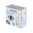 V-TAC Led GU10 Spot Keret Állítható Kerek matt króm - 3594