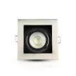 V-TAC Led GU10 Spot Keret Négyzet alakú matt króm - 3598