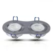V-TAC Led 2 x GU10 Spot Keret Kerek Alumínium - 3602