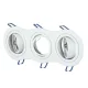 V-TAC Led 3 x GU10 Spot Keret Kerek Fehér - 3603