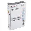 V-TAC Led 2 x GU10 Spot Keret Négyzet Alakú Fehér - 3607
