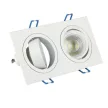V-TAC Led 2 x GU10 Spot Keret Négyzet Alakú Fehér - 3607