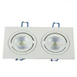 V-TAC Led 2 x GU10 Spot Keret Négyzet Alakú Fehér - 3607