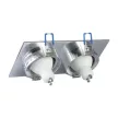 V-TAC Led 2 x GU10 Spot Keret Négyzet Alakú Alumínium - 3608