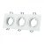 V-TAC Led 3 x GU10 Spot Keret Négyzet Alakú Fehér - 3609