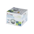 V-TAC Led GU10 Spot Keret Kerek Matt matt króm ф84 IP54 - 3614
