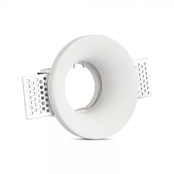   V-TAC GU10 beépíthető lámpatest, kör alakú, fehér - 3697