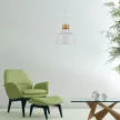V-TAC E27 Fémházas függeszték - fehér - 3729