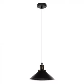 V-TAC E27 fémházas függeszték - fekete - 3753