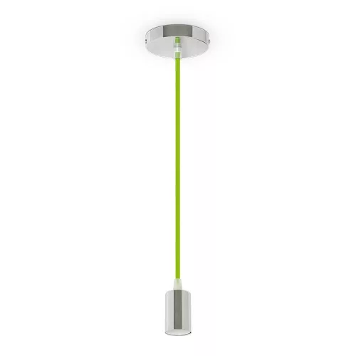 V-TAC E27 króm függeszték - zöld - 3785