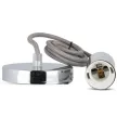 V-TAC E27 króm függeszték - szürke - 3786