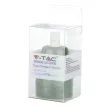 V-TAC E27 porcelán foglalat - zöld - 3797