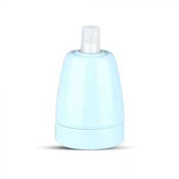 V-TAC E27 porcelán foglalat - kék - 3798