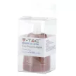 V-TAC E27 porcelán foglalat - barna - 3802