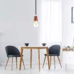 V-TAC E27 porcelán foglalat - barna - 3802