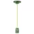 V-TAC E27 porcelán függeszték - zöld - 3805