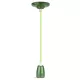V-TAC E27 porcelán függeszték - zöld - 3805