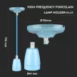 V-TAC E27 porcelán függeszték - kék - 3806
